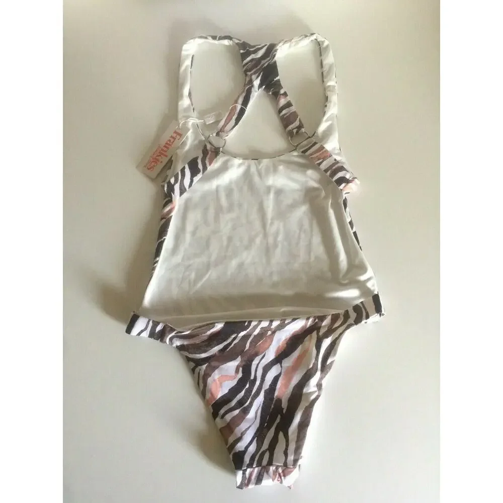 Frankies Bikinis Venom Tiger One Piece Swimsuit S